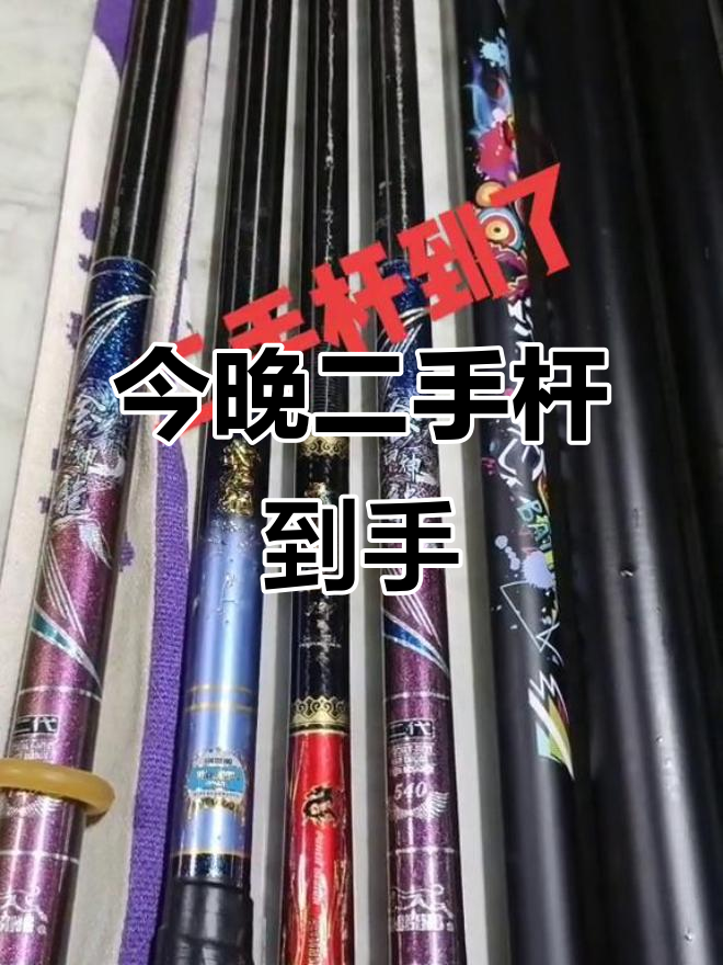 二手鱼竿大集合,金甲神龙到潜水龙一应俱全