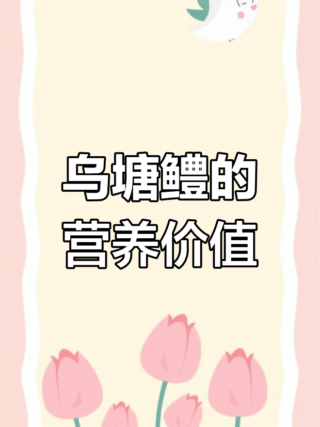 水中人参,乌塘鳢的滋补功效