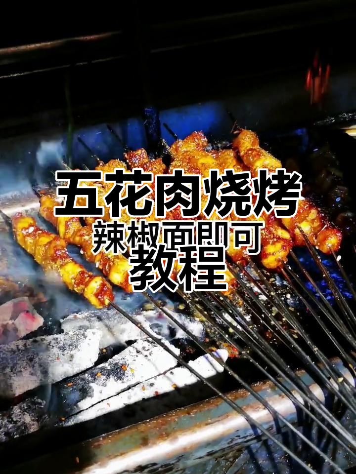 秘制五花肉串,烧烤必备香辣孜然味