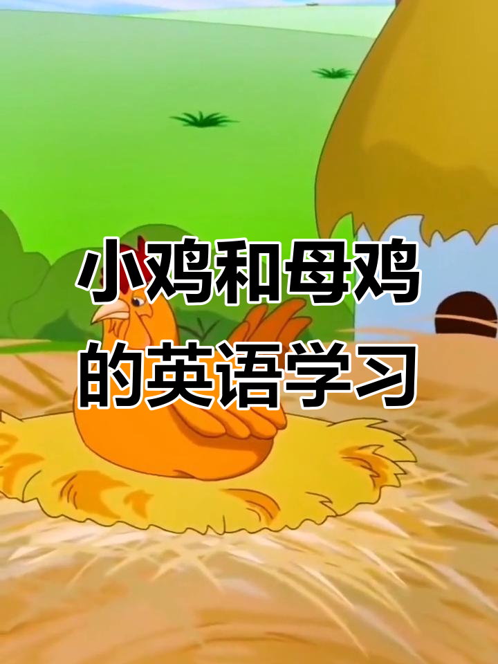 母鸡带小鸡,学英语的同时一起咯咯叫!