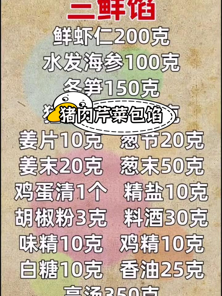 猪肉芹菜包子馅怎么调?