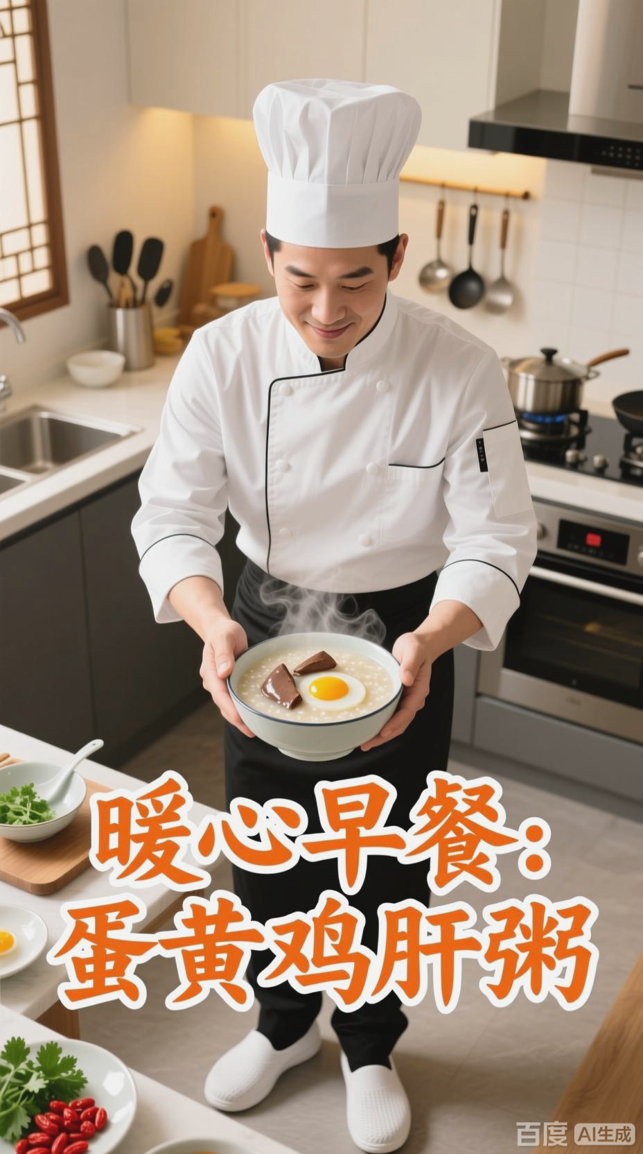 蛋黄鸡肝粥,美味又营养