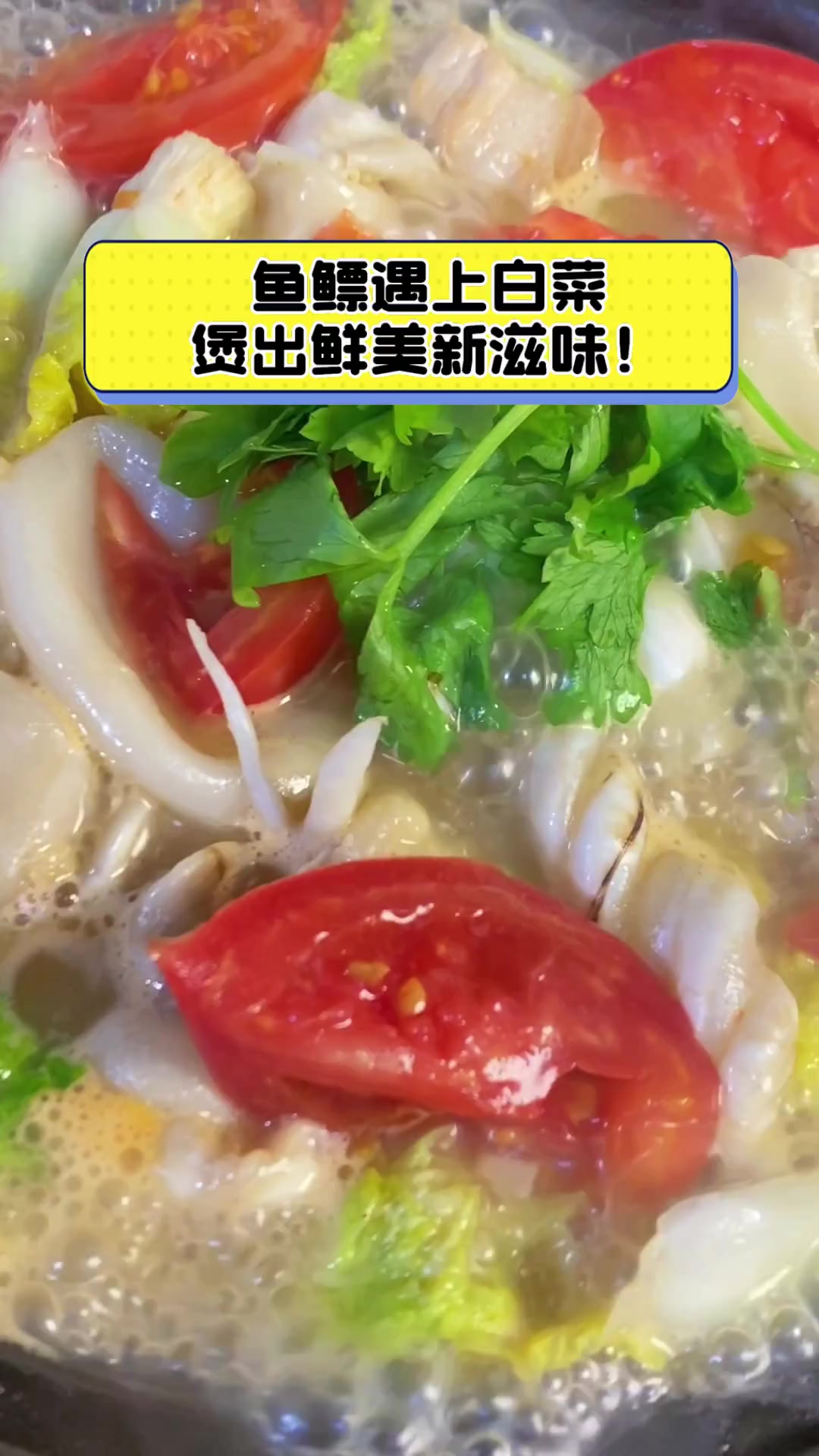 鱼鳔遇上白菜,煲出鲜美新滋味!