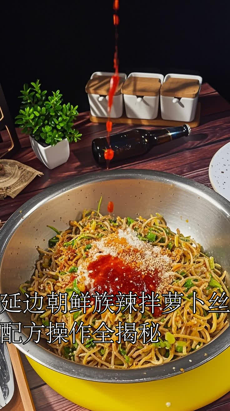 延边朝鲜族辣拌萝卜丝,配方操作全揭秘