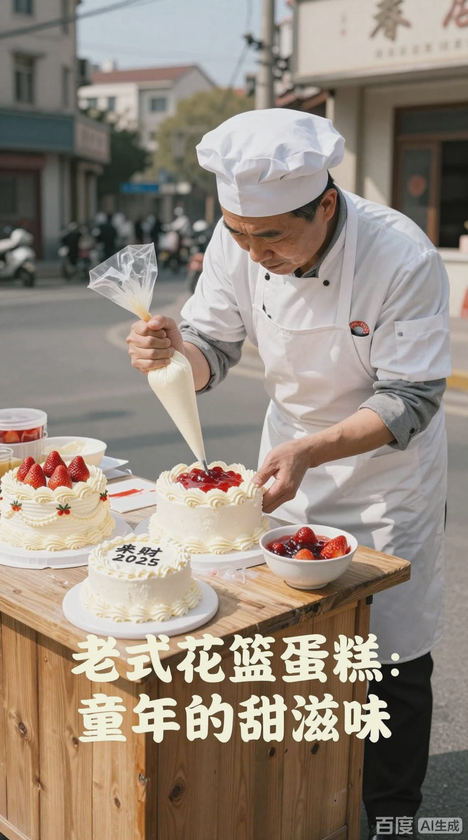 老式花篮小蛋糕，怀旧与新潮的碰撞