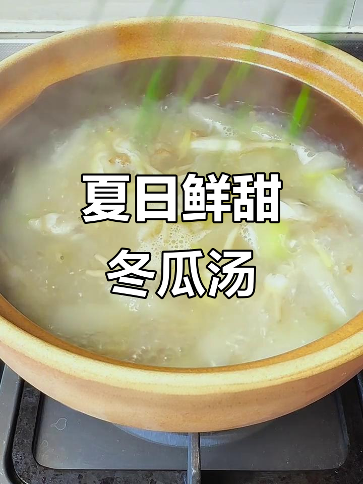 夏季必备鲜甜冬瓜汤,蛏子与开阳的完美搭配