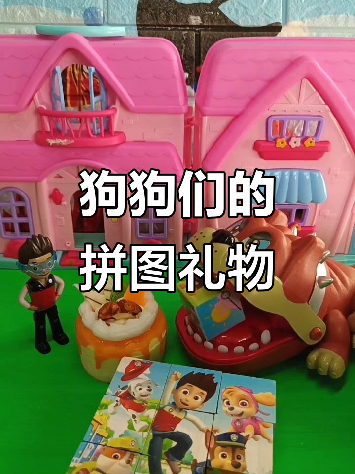 狗狗送拼图,竟然被大恶犬吃掉!