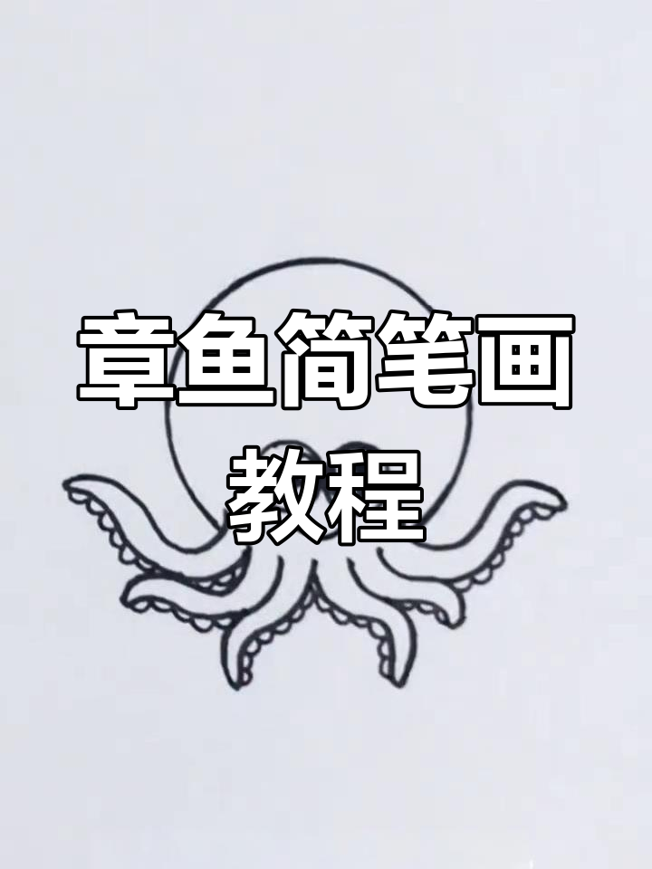 轻松学画可爱章鱼，简单步骤教你画出萌态十足的小家伙