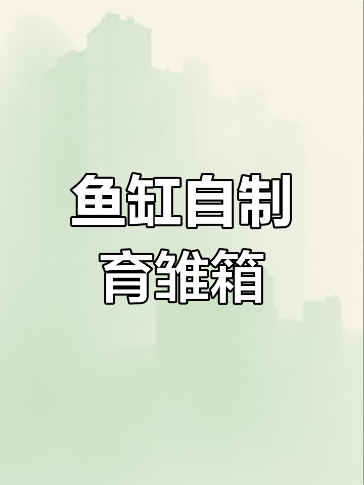 用鱼缸改造暖箱,迎接小鸡出壳!