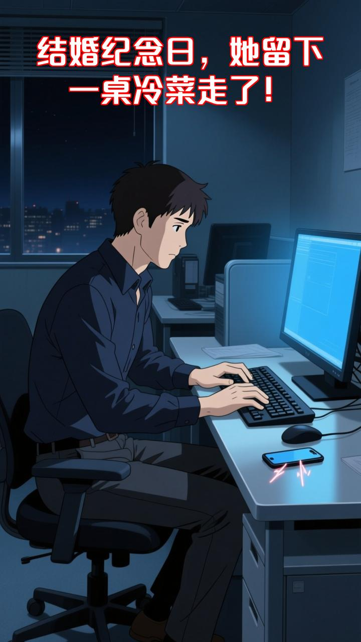 结婚纪念日他加班爽约,妻子留下一桌冷菜后消失,再见时已成他人妻!