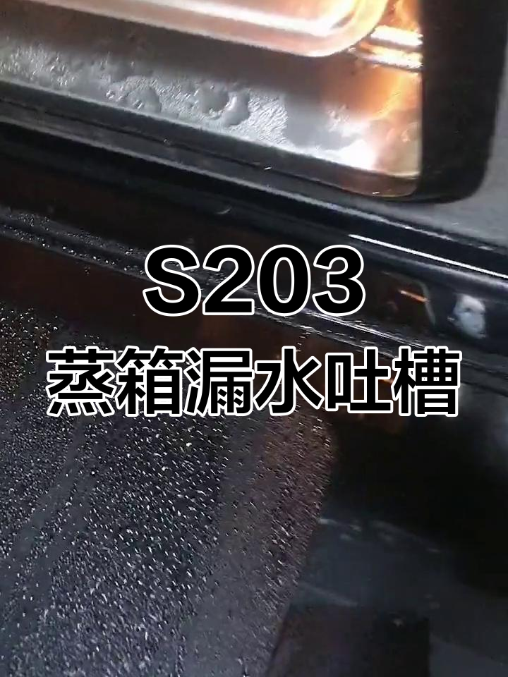 老板S203蒸箱漏水问题严重