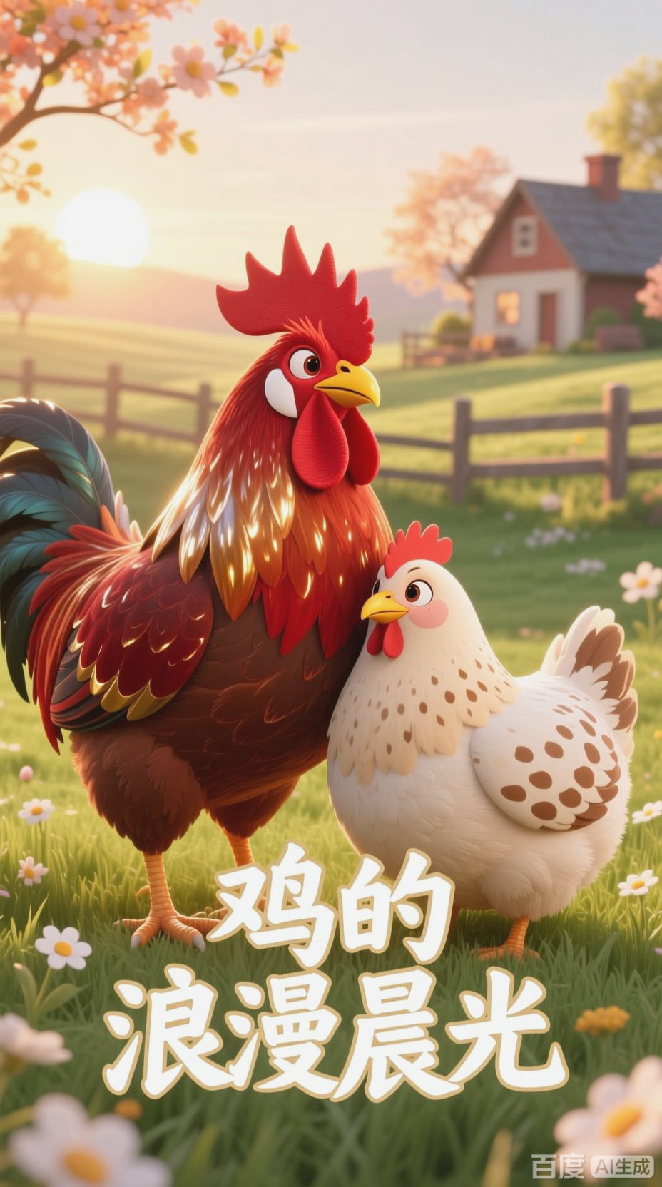 公鸡母鸡的爱情对话