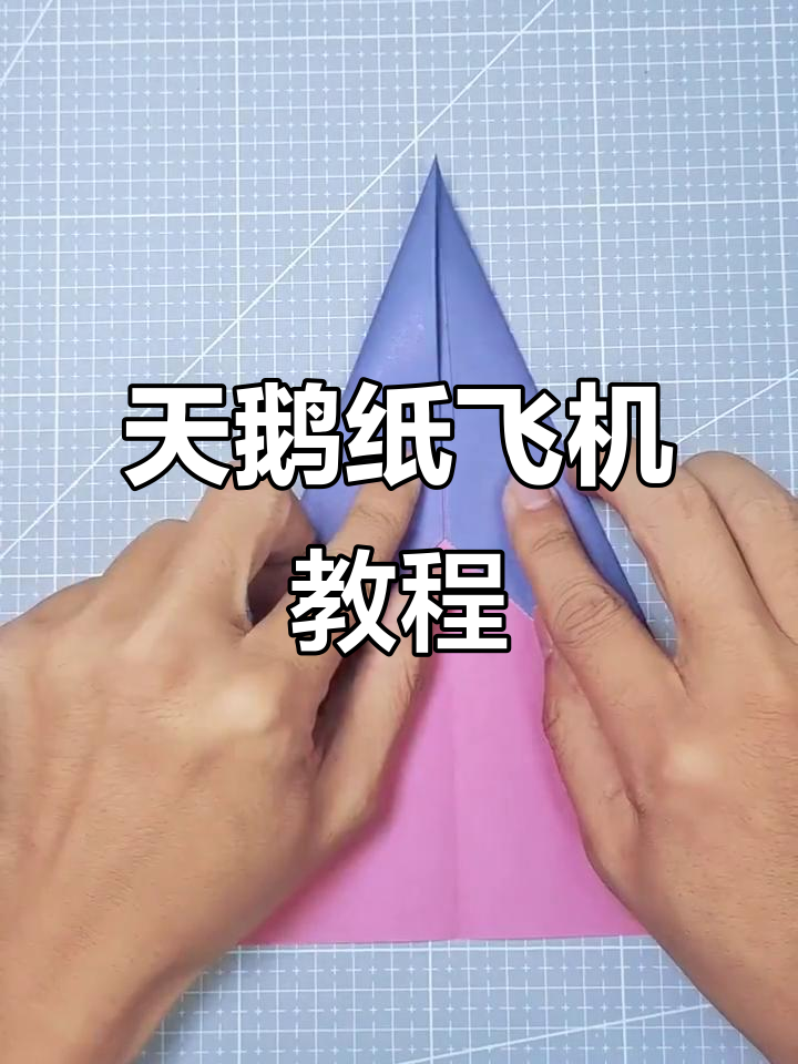 简单折纸天鹅飞机,秒学技巧