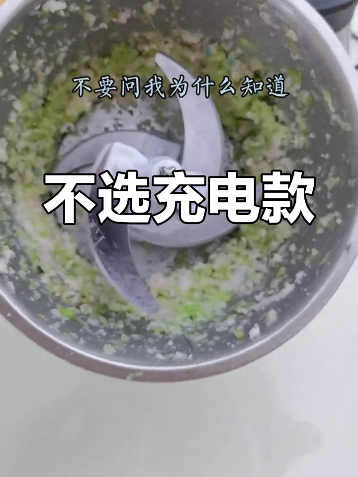 碎菜绞肉机选插电款,避免充电陷阱
