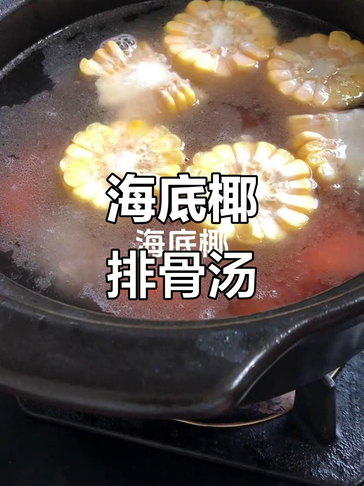 海底椰排骨汤,香气扑鼻的滋补靓汤