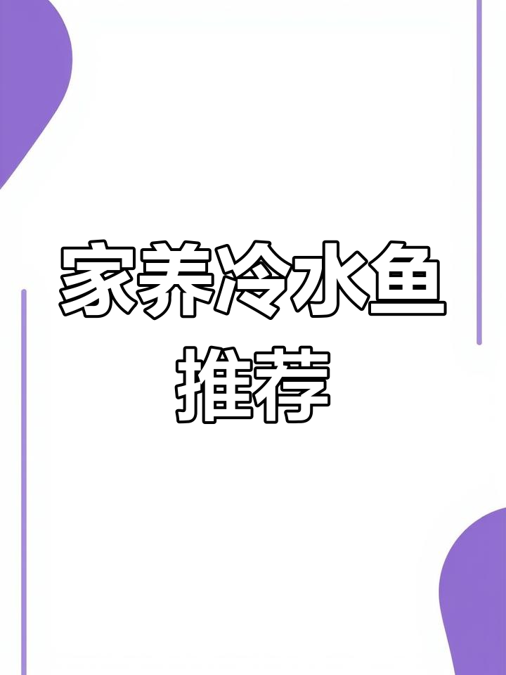 十大适合家养的冷水鱼,最后一种凶猛又难缠