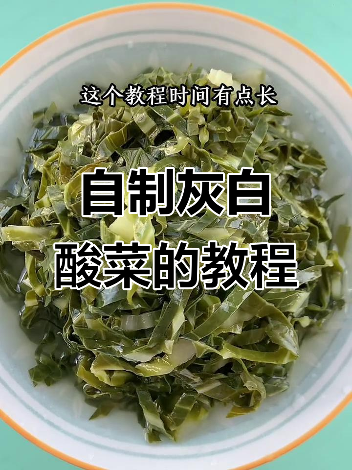 灰白酸菜制作秘籍,手把手教你做正宗茴子白酸菜