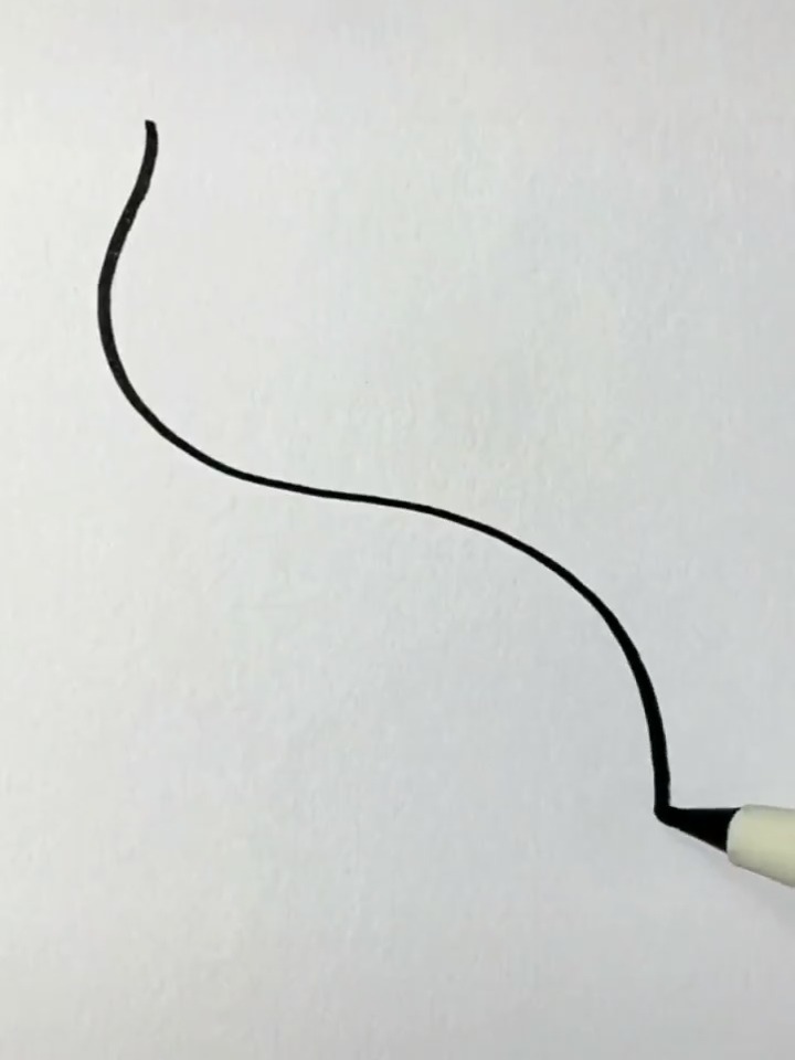 简笔画|字母S画鲤鱼