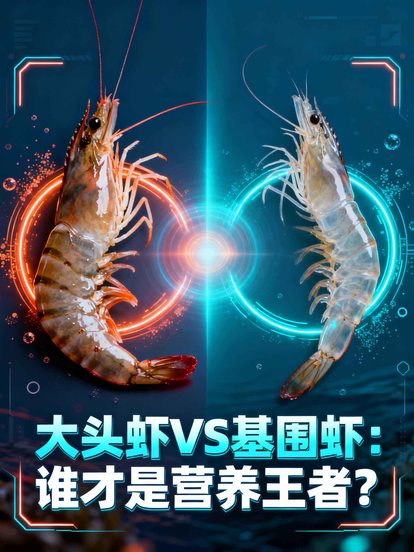大头虾VS基围虾：谁才是营养王者？