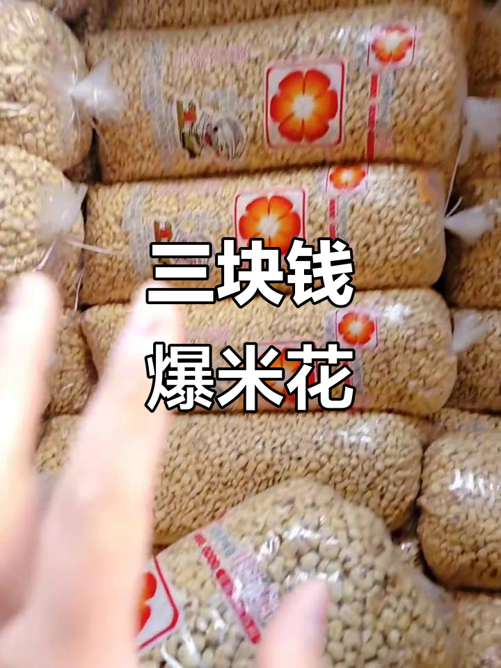 沈阳爆米花,三块钱一包随便卖