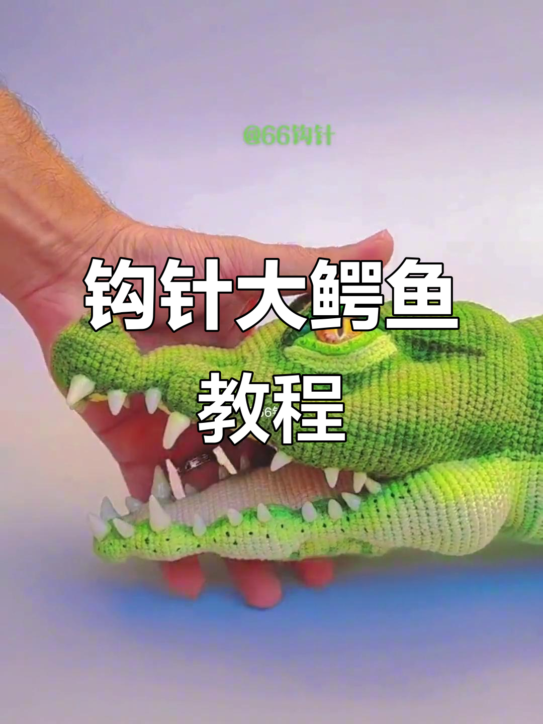 钩针编织大鳄鱼,步骤详解轻松学会