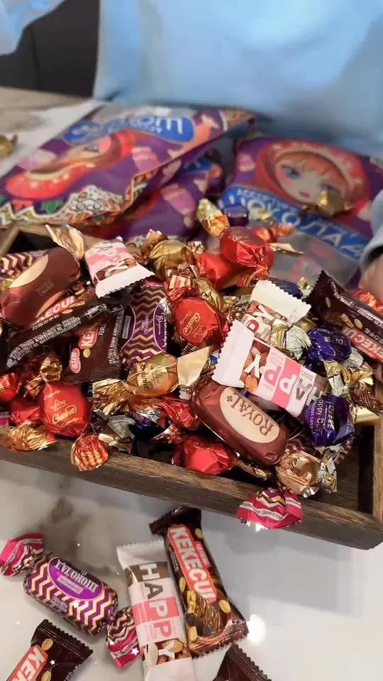 混合糖 这个价到手一斤俄罗斯糖,太太太划算了!零食推荐 糖果 夹心巧克力 俄罗斯糖