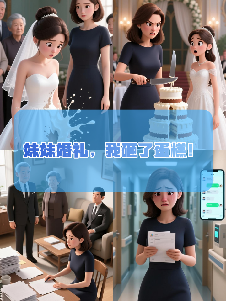 被全家吸血二十年，我在妹妹婚礼上砸了她六层蛋糕