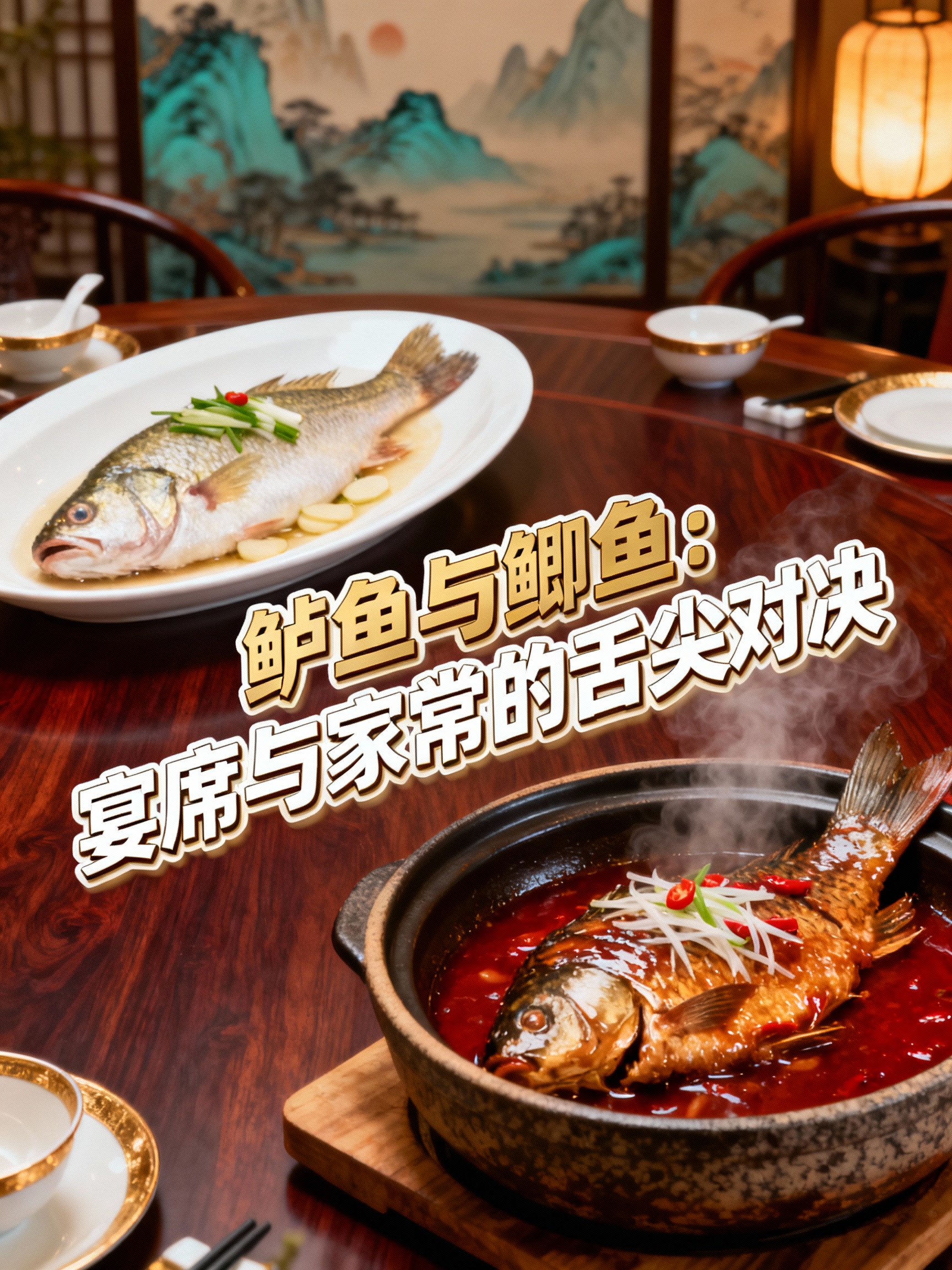 鲈鱼与鲫鱼:宴席与家常的舌尖对决