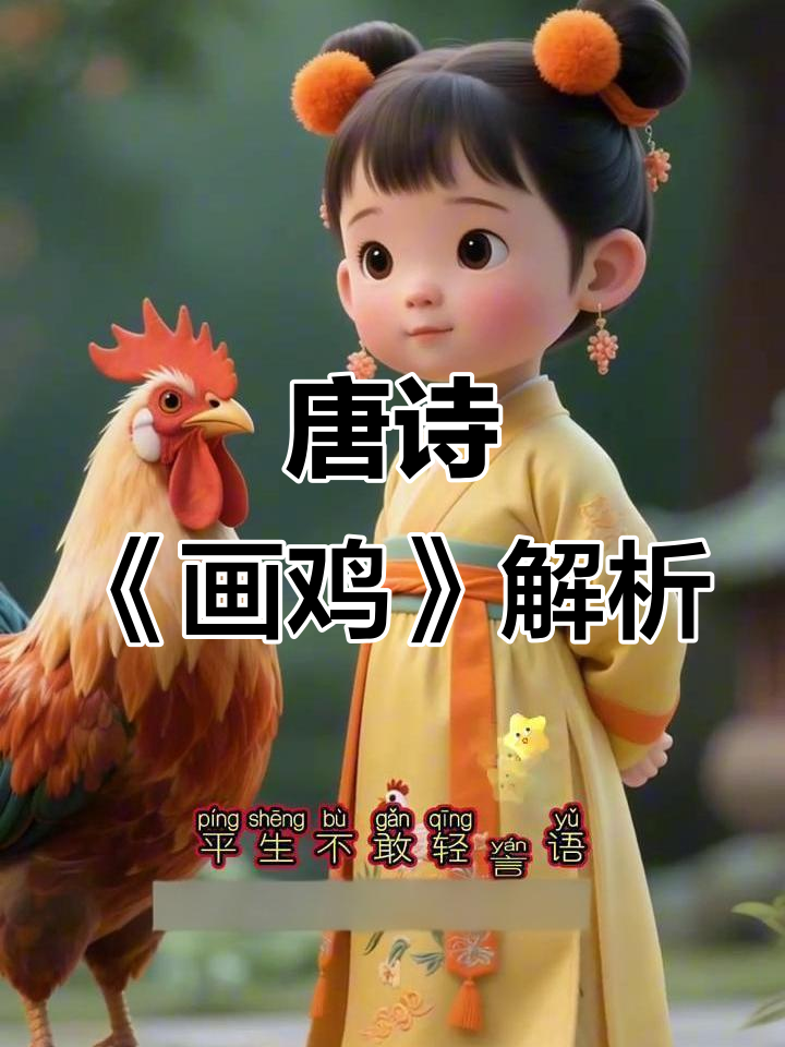 画鸡:唐寅的诗意与智慧,一年级必背古诗