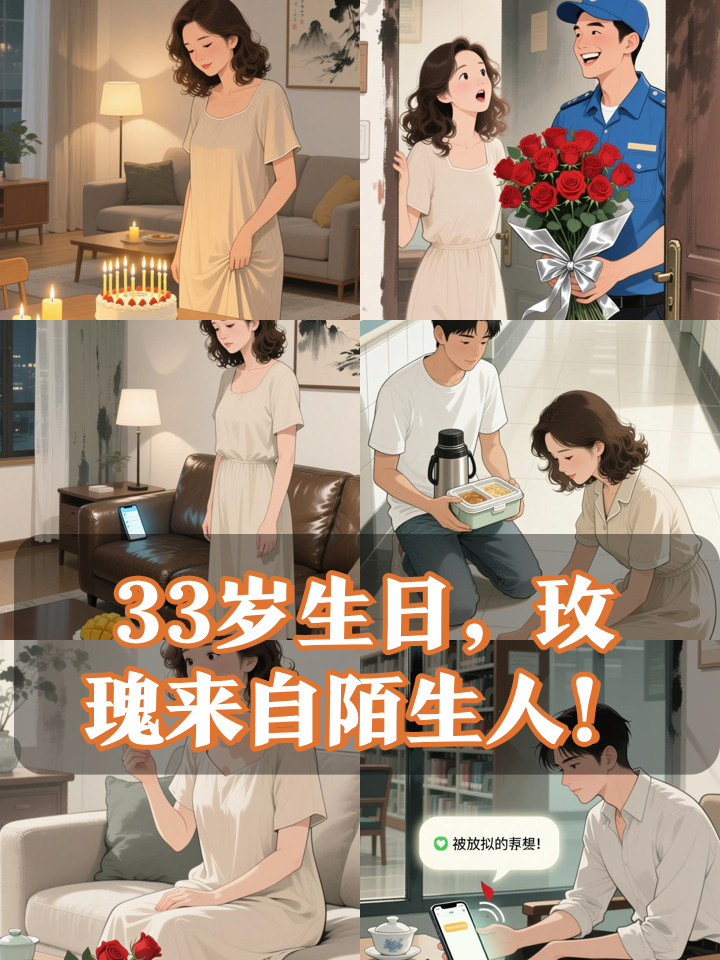 33岁生日当天,她收到的33朵玫瑰竟是陌生男人所赠!