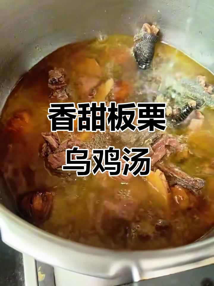 板栗乌鸡汤,暖心又美味,高压锅快速炖出完美汤汁