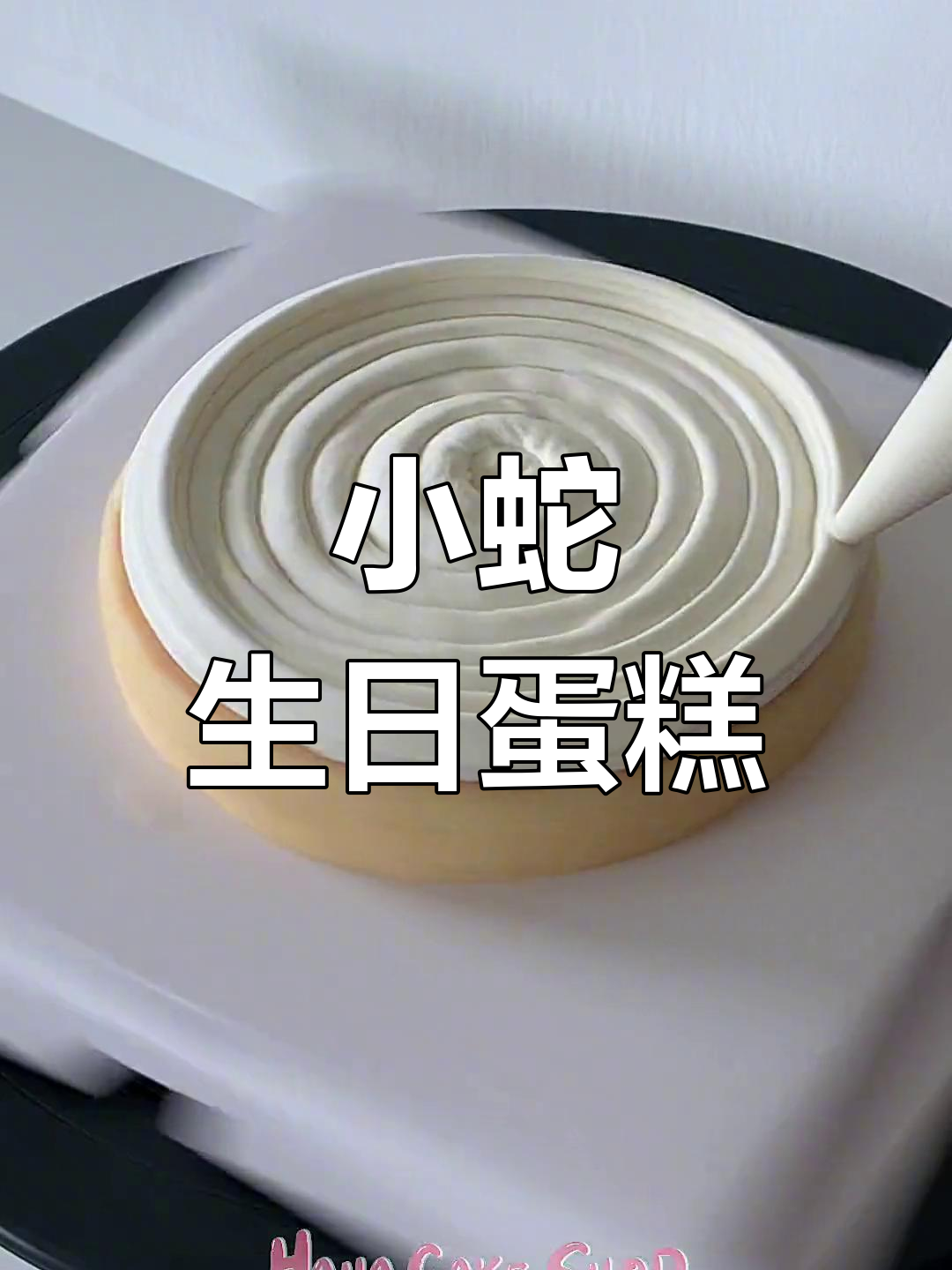 制作精美小蛇蛋糕