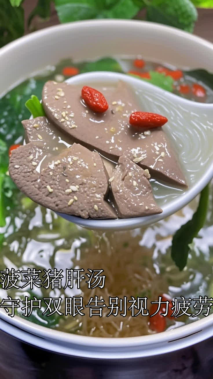 菠菜猪肝汤,守护双眼告别视力疲劳