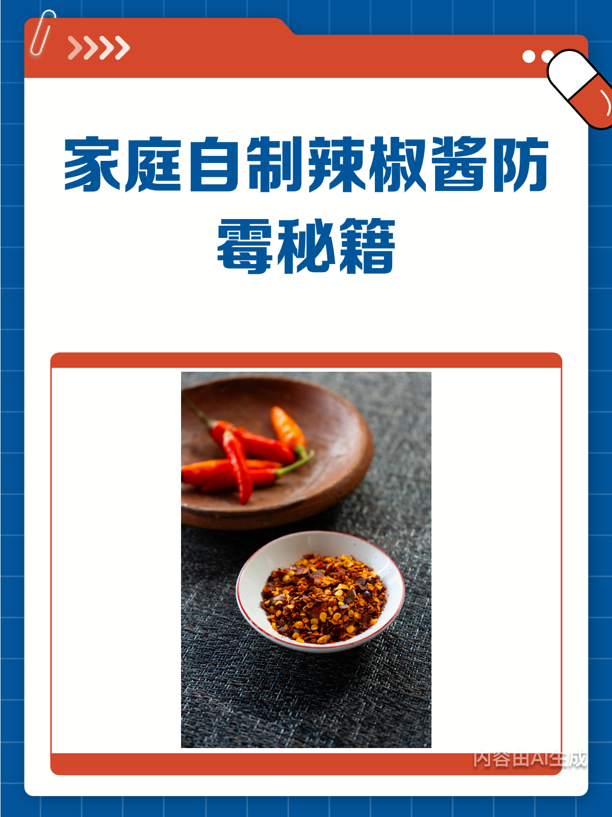 家庭自制辣椒酱易长霉?快来get密封杀菌小妙招!