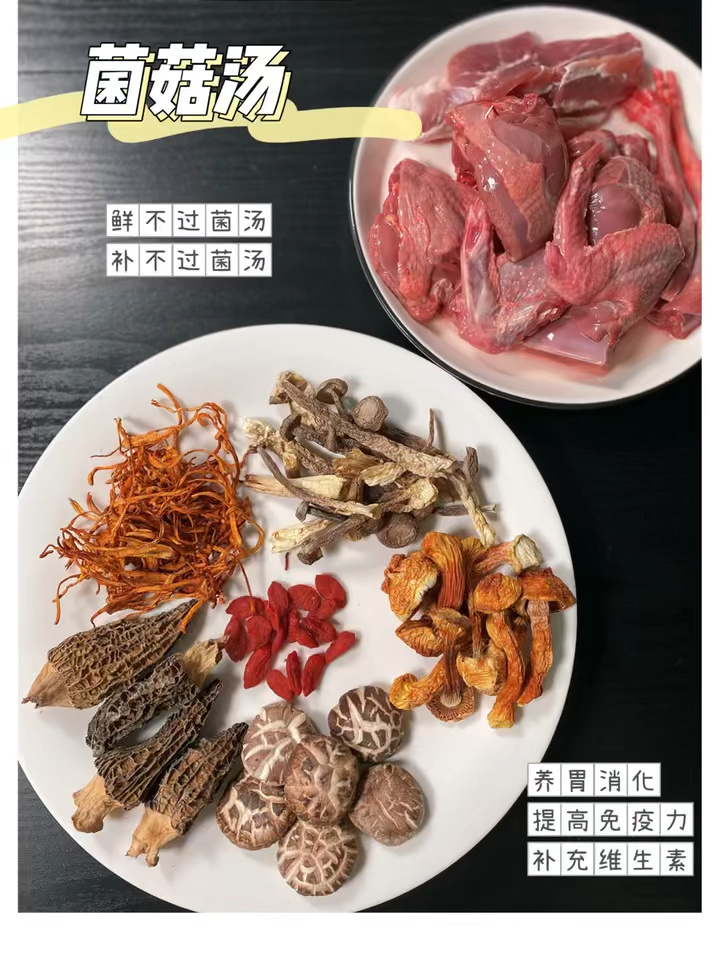 菌菇鸽子汤|提高免疫力|补充维生素