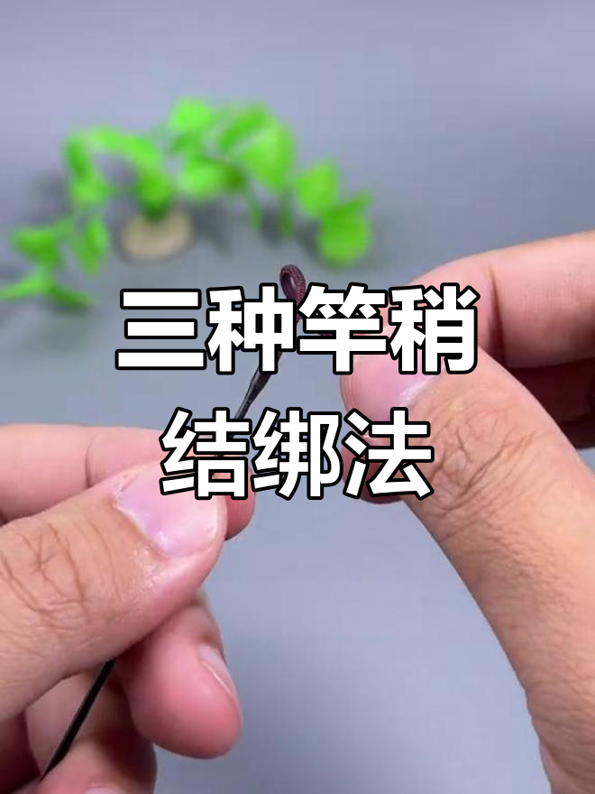 钓鱼竿稍绳打结技巧全解析