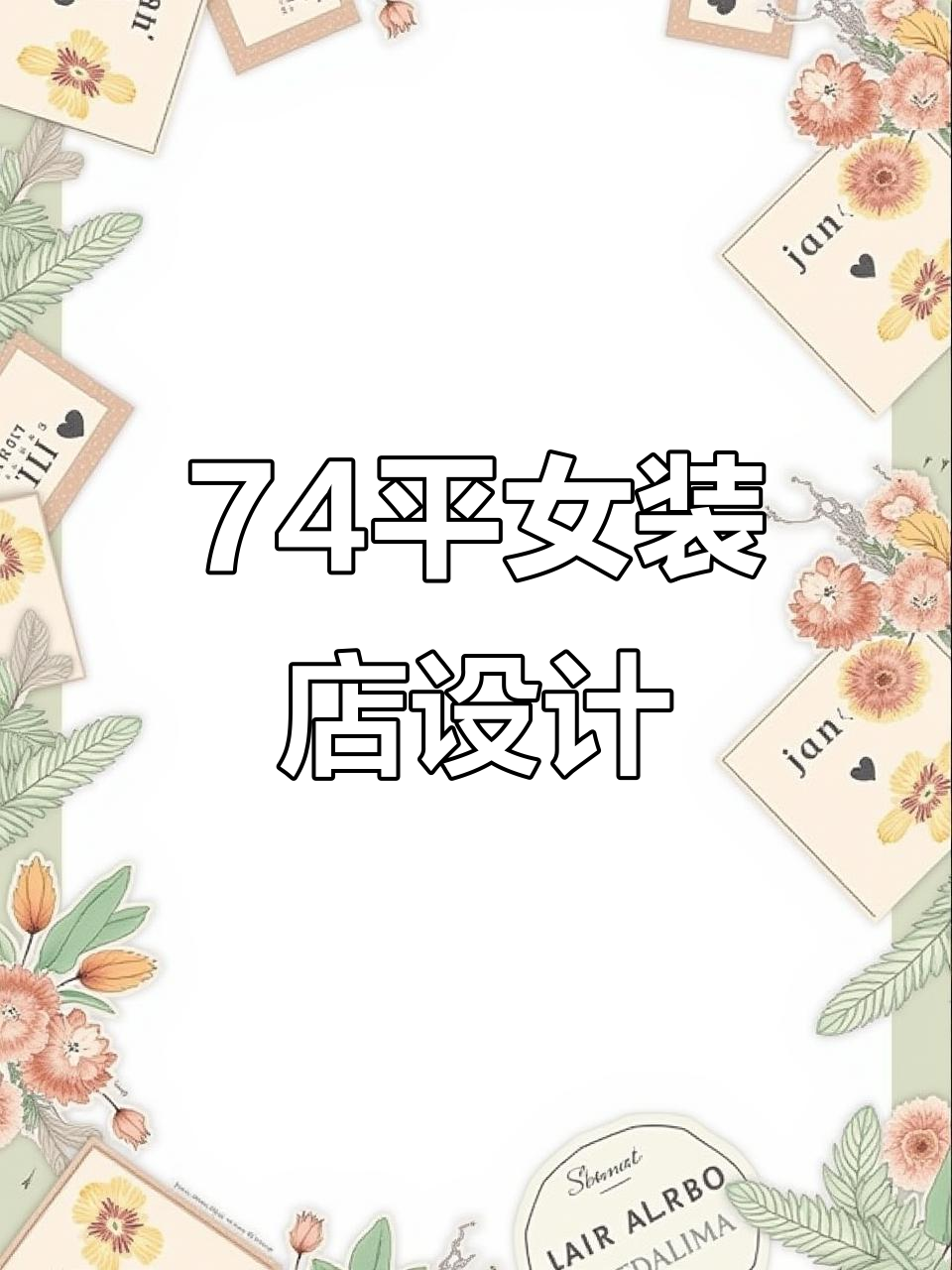 74平米横向女装店装修设计,打造理想店铺效果
