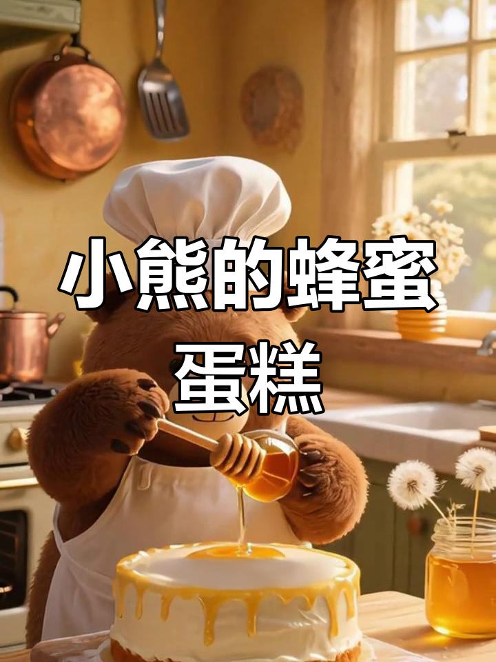小熊的蜂蜜蛋糕与雨中的友情