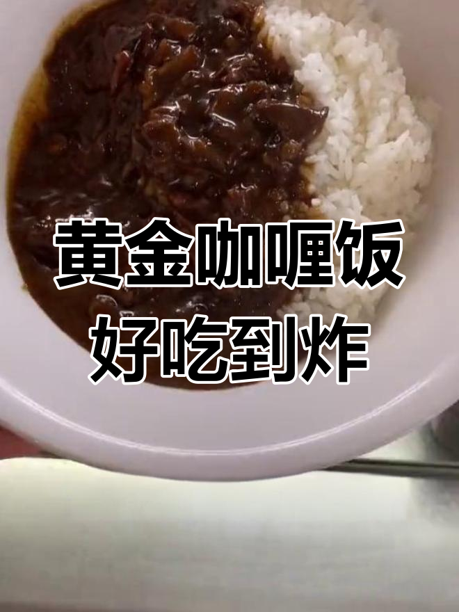 日本大学食堂黄金咖喱饭,超香!