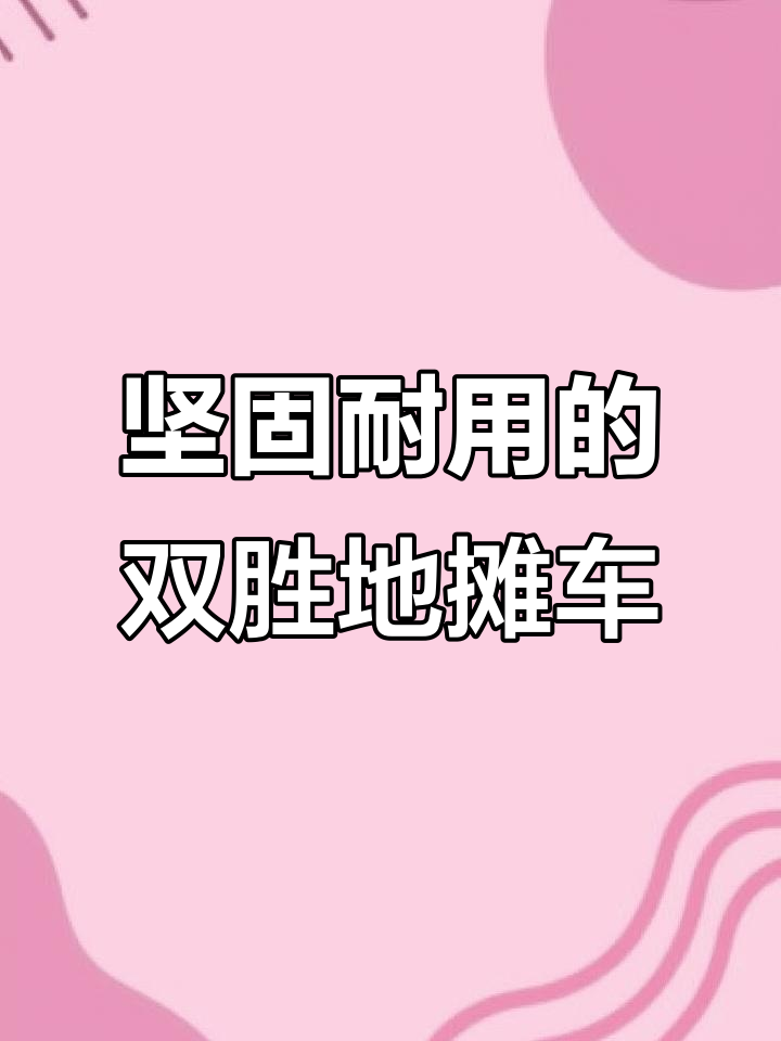 双胜地摊车,双层底盘稳固耐用,电池可选铅酸或锂电池