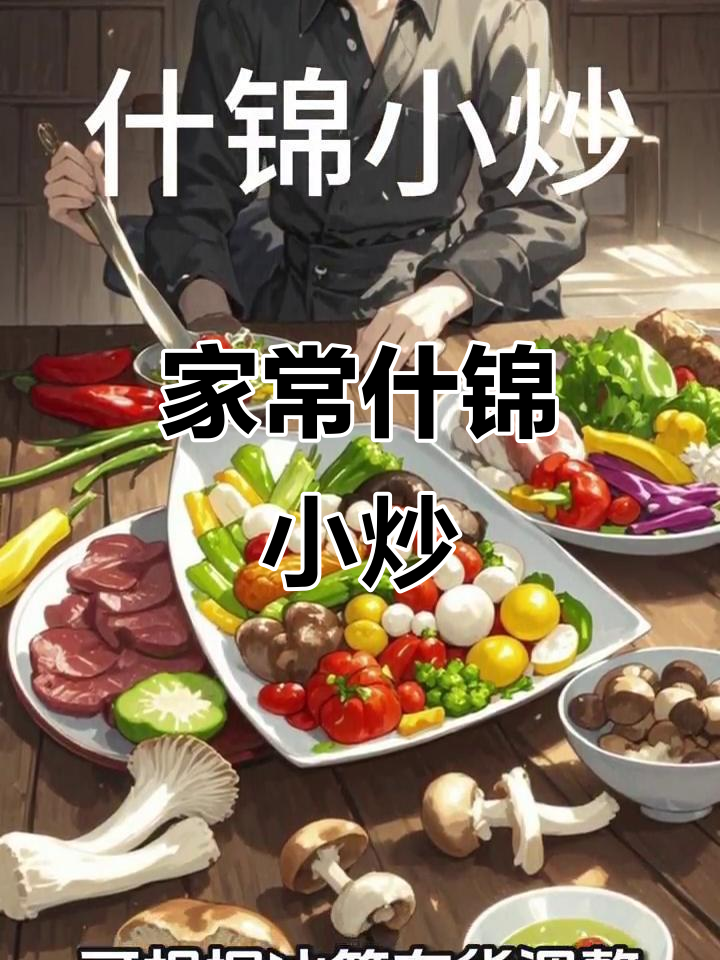 什锦小炒,家常快手菜,营养丰富