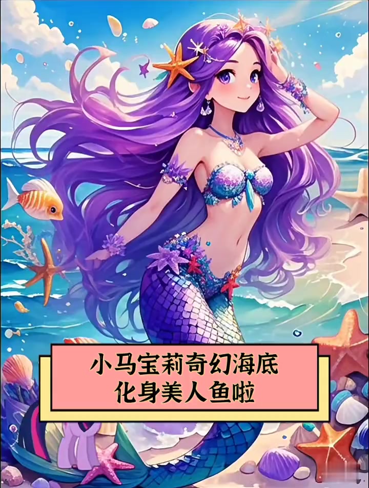 小马宝莉奇幻海底,化身美人鱼啦