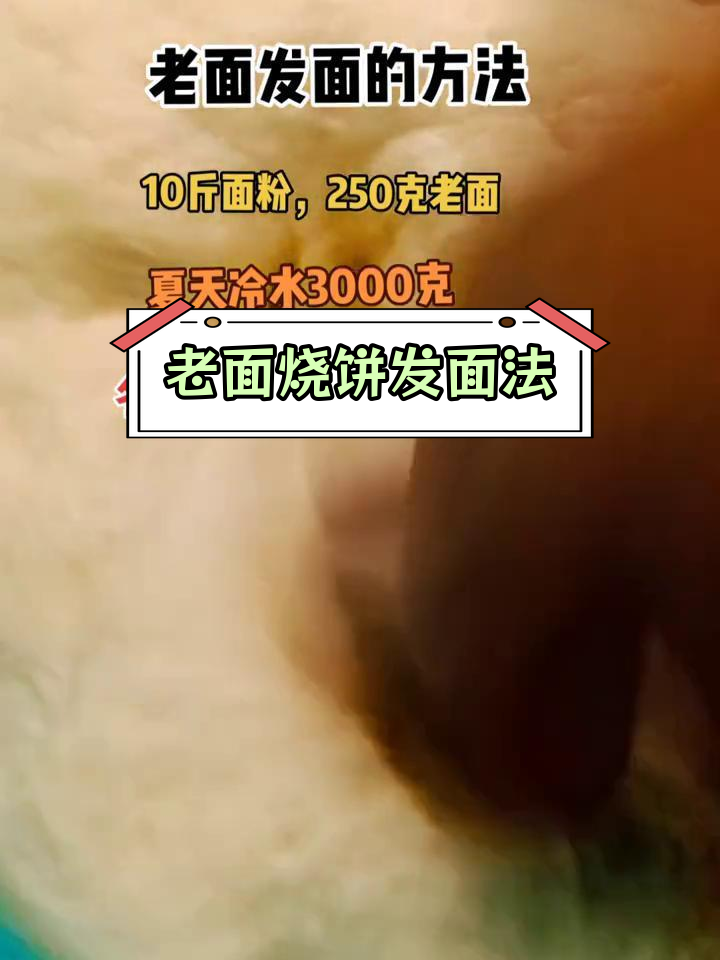 传统烧饼发面技巧,夏季冬季配方不同