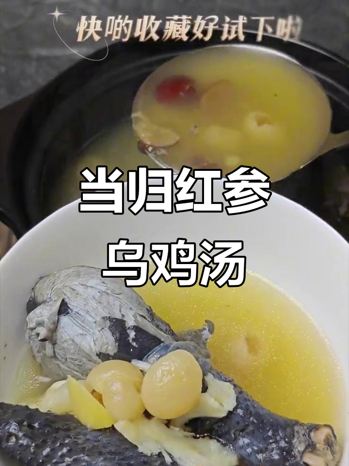 每天一碗当归红参乌鸡汤,滋补养生更带劲