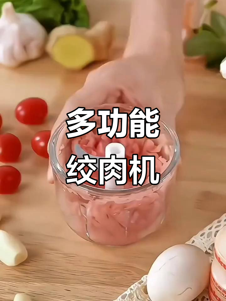 荣事达绞肉机,多功能厨房神器,轻松搞定肉类、水果和蒜泥