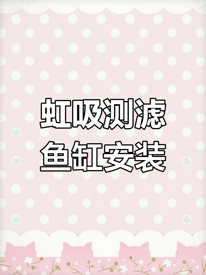 虹吸侧滤鱼缸安装全流程,轻松搞定过滤系统