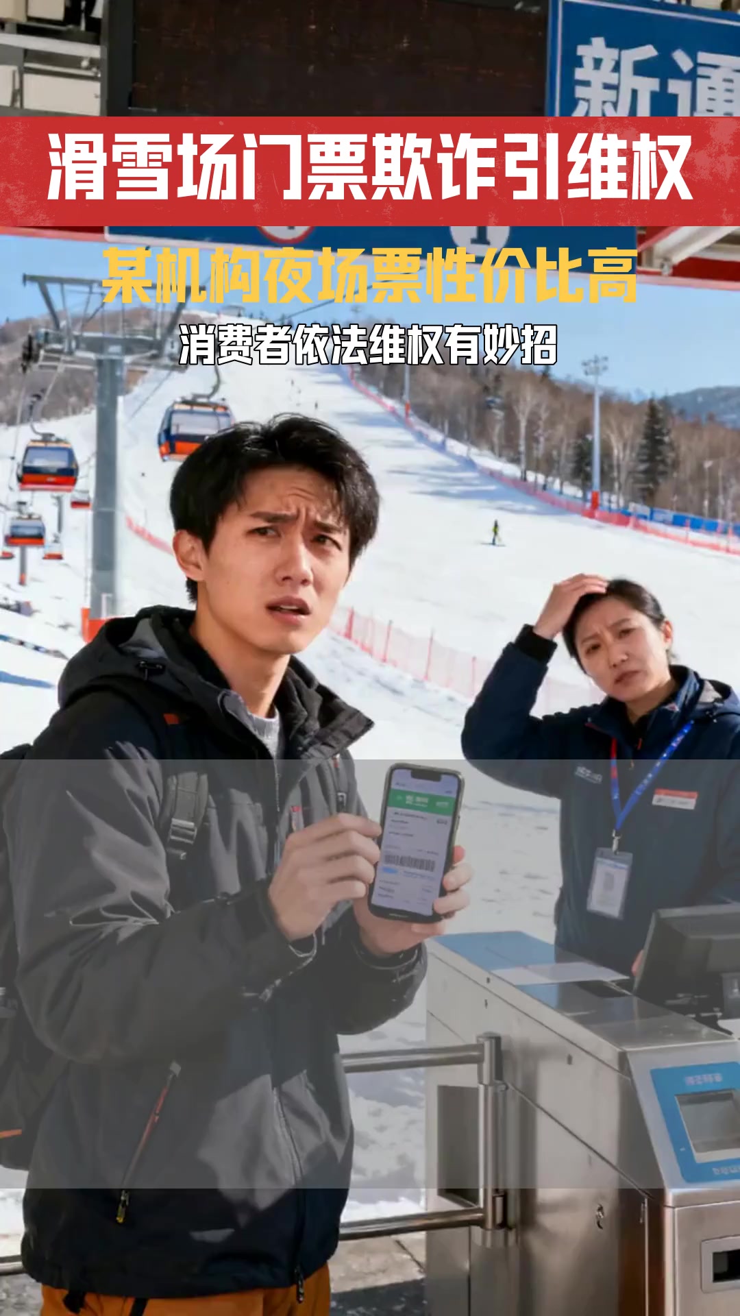 距离上海20多分钟的滑雪场双人夜场门票199 若门票存在欺诈行为消费者如何维权