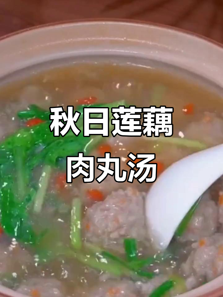 秋季必吃莲藕肉丸汤,家常味十足!