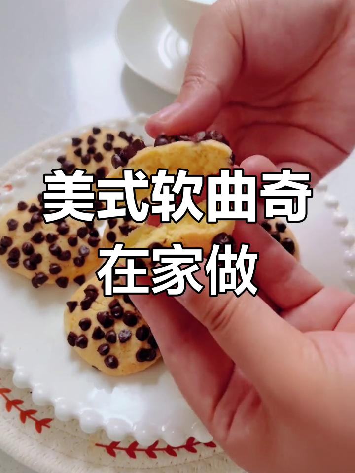 空气炸锅轻松做,趣多多口感的美式软曲奇!