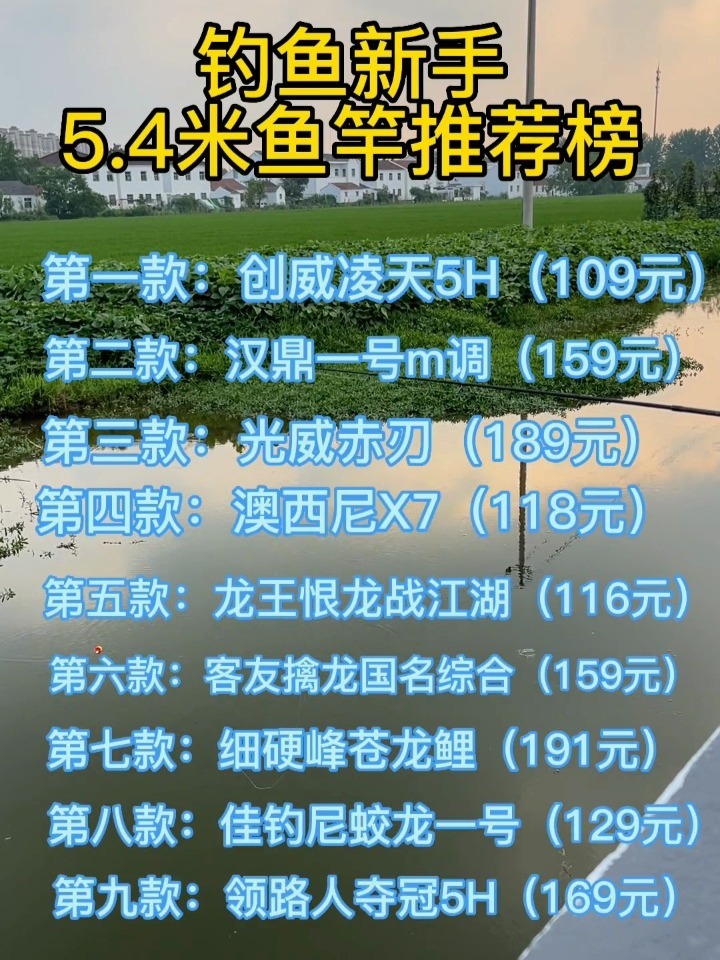 钓鱼新手鱼竿推荐,好用价格又适中